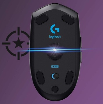 MYSZKA BEZPRZEWODOWA LOGITECH G305 LIGHTSPEED HERO 12000DPI GAMINGOWA