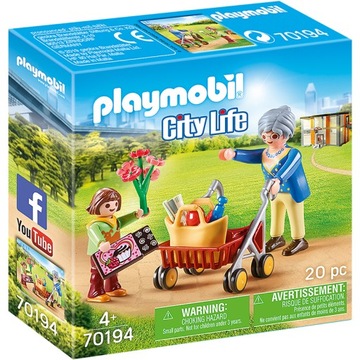 BABCIA Z CHODZIKIEM SZPITAL FIGURK PLAYMOBIL 70194