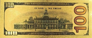 Красивая позолоченная банкнота номиналом 100 долларов Коби Брайант III