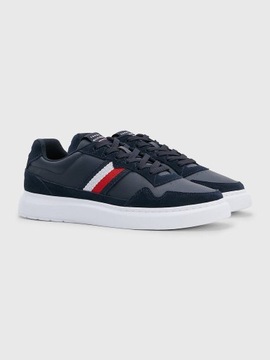 Skórzane Męskie Sneakersy Lightweight Tommy Hilfiger Granatowy 43