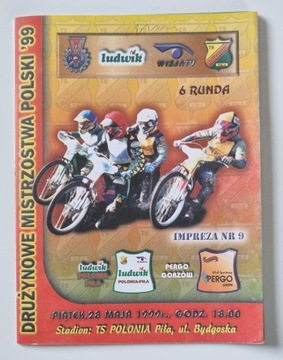 PROGRAM POLONIA PIŁA - PERGO GORZÓW 28.05.1999