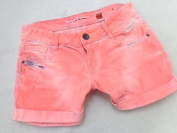 36 S.OLIVER KRÓTKIE SPODENKI PINK NEON JEANS T944