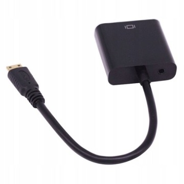 Адаптер Mini HDMI-VGA + АУДИО + кабель