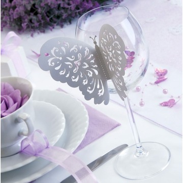 украшения из бумаги Бабочка 8х5см 10 шт. | ЗПМ1Д