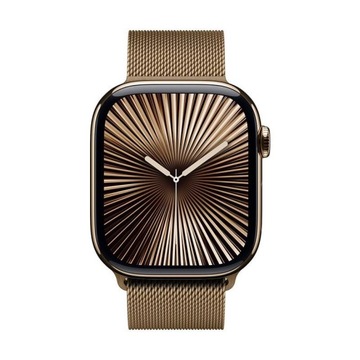ZŁOTY PASEK DO APPLE WATCH ULTRA SE 10 9 8 7 | 44 45 46 49 ELEGANCKI CRONG