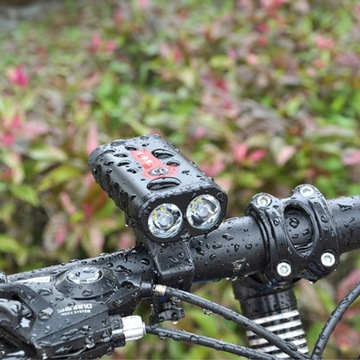 СВЕТОДИОДНАЯ ПЕРЕДНЯЯ ФОНАРЬ ДЛЯ ВЕЛОСИПЕДА, АККУМУЛЯТОРНАЯ, ДЛЯ РУЛЯ + ЗАДНЯЯ