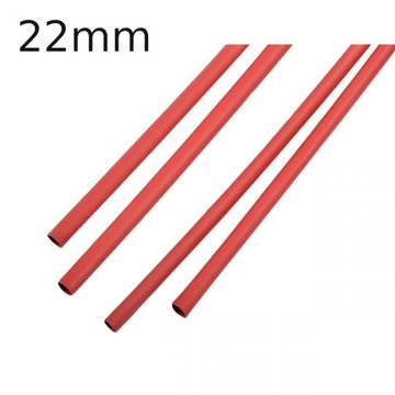 Rurka termokurczliwa 22/11mm 10m czerwona