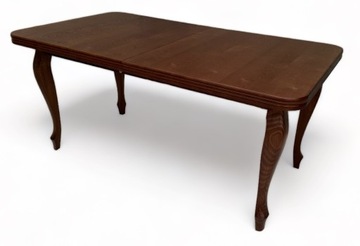 Стол Ludwik Orzech + 6 стульев Zaowal 90x160/200 гостиная кухня офис