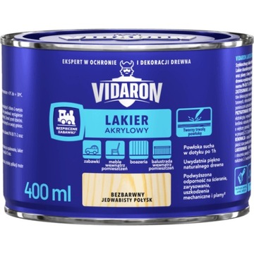 VIDARON LAKIER AKRYLOWY BEZBARWNY 400ml