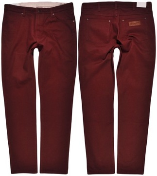 WRANGLER spodnie TAPERED regular CLARET trousers LASTON _ W31 L32