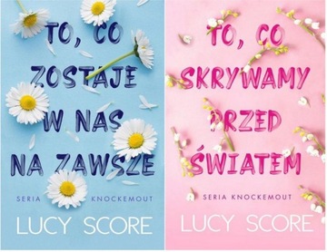 KNOCKEMOUT tom 1+2 ZOSTAJE NA ZAWSZE + SKRYWAMY PRZED ŚWIATEM zestaw SCORE