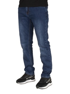 Spodnie męskie jeans W:38 102 CM L:30 granat