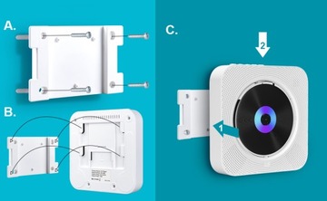ПОРТАТИВНЫЙ CD-ПЛЕЕР BLUETOOTH ДИНАМИК FM-РАДИО МУЗЫКА ПОРТАТИВНЫЙ