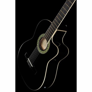 Электронная классическая гитара Harley Benton CG200CE-BK