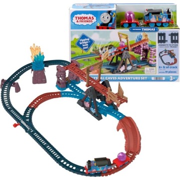 MATTEL TOMEK I PRZYJACIELE MEGA ZESTAW KRYSZTAŁOWA JASKINIA TOR+POCIĄG