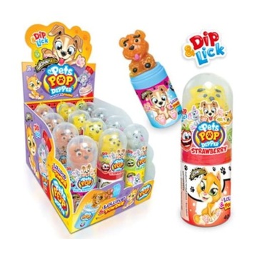 LIZAK 3d ZWIERZĄTKA PETS POP DIPPER 40 g 12 szt