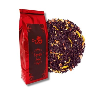 Herbata czerwona Pu erh ananas jabłko OGNISTY SMOK 100g torebka czerwona
