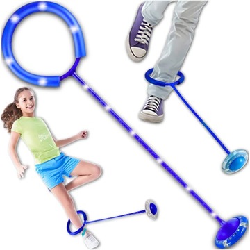 Skakanka na nogę HULA HOP skipper dla dzieci ŚWIECĄCA skip jump LED kolory