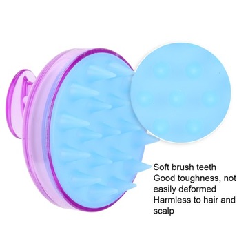 2шт круглая силиконовая массажная расческа