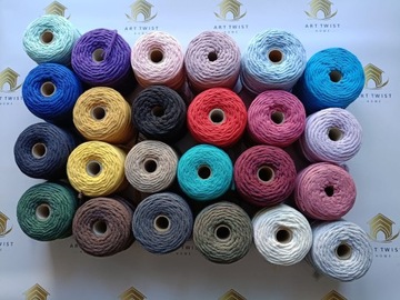 Хлопковая макрама веревка 100 мм 5 мм натуральная скрученная до изделия ручной работы