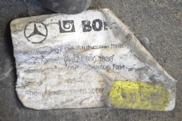 MERCEDES R171 SLK280 2008 RHD ZADNÍ PRAVÁ PODBĚH
