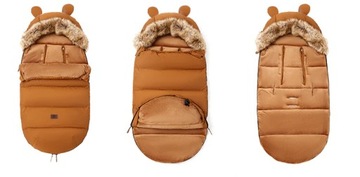 СПАЛЬНЫЙ МЕШОК ДЛЯ ДЕТСКОЙ КОЛЯСКИ ТЕПЛЫЙ СПАЛЬНЫЙ МЕШОК С TEDDY FIT