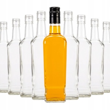 50 SZTUK BUTELKI 0,5L WHISKY NALEWKI Z ZAKRĘTKĄ!!!