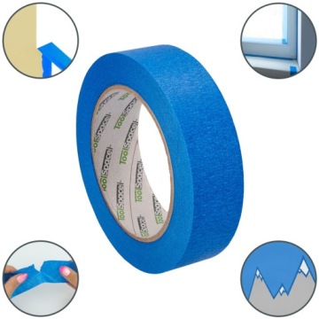 TAŚMA PAPIEROWA MALARSKA NIEBIESKA UV 30mm/25m