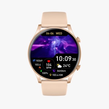 SmartWatch Women Watch Ntn L5gold Conternal Dative Puls Sport Amoled