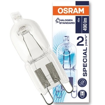 OSRAM ŻARÓWKA DO PIEKARNIKA HALOGENOWA G9 40W 490LM 230V HALOPIN