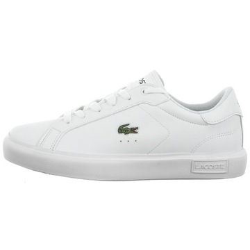 LACOSTE Buty młodzieżowe Powercourt białe 36