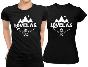 T-SHIRT koszulka damska LOVELAS LAS na PREZENT L