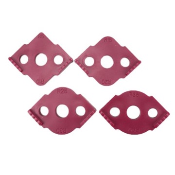 4x Router Corner Jig Corner Template Table Work Top Trimming Red