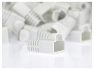 NEKU Резиновая накладка на вилку RJ45, белая, 10 шт.