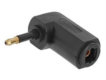 Adapter optyczny S/PDIF miniTOSLINK/wtyk -TOSLINK/gniazdo kątowy LogiLink