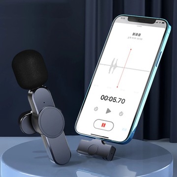 Беспроводной петличный микрофон Bluetooth с дистанционным управлением