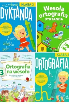 ZESTAW Ortografia dla klasy 3 ĆWICZENIA Dyktanda