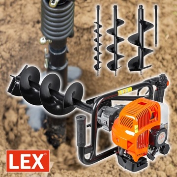 БУРА ДЛЯ ПОЧВЫ RITCH БЕНЗИНОВЫЙ ШНЕК ДЛЯ ПОЧВЫ 3 УДЛИНИТЕЛЬНЫЕ БУРЫ МОЩНОСТЬ