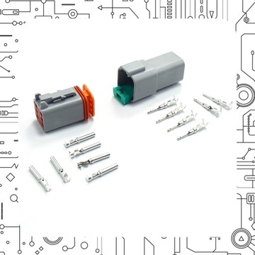 АВТОМОБИЛЬНЫЙ КОМПЛЕКТ РАЗЪЕМА водонепроницаемые электрические разъемы