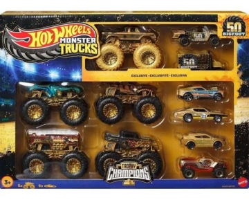 Hot Wheels Monster Trucks Bigfoot 50 річниця Набір Trophy Champions JDW07