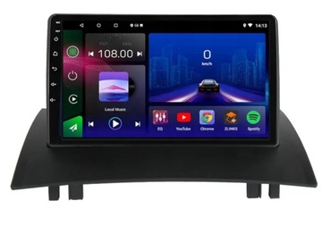 RADIO ANDROID NAWIGACJA RENAULT MEGANE 2002-09 USB CARPLAY BT 2/64GB