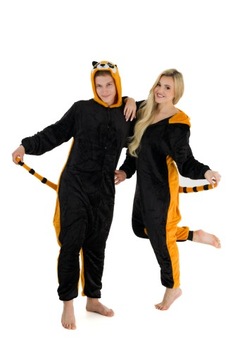 ONESIE KOMBINEZON PIŻAMA DAMSKA MĘSKA CZERWONA PANDA 168-175 [L]