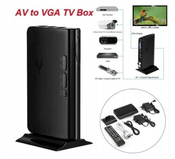 HD 1080p Av Vga TV MTV Box Тюнер ЖК-ресивер