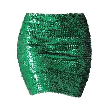 Módne dámske sukne Bling elastická zelená
