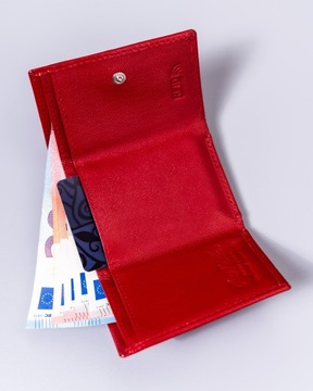 PETERSON skórzany portfel damski RFID zapinany