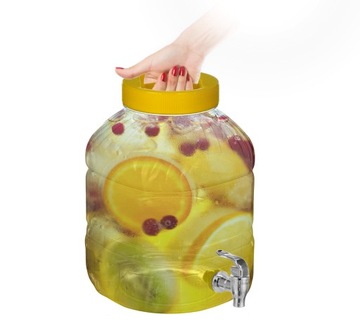 NIETŁUKĄCY SŁÓJ Z KRANIKIEM 8L NAPOJE LEMONIADA
