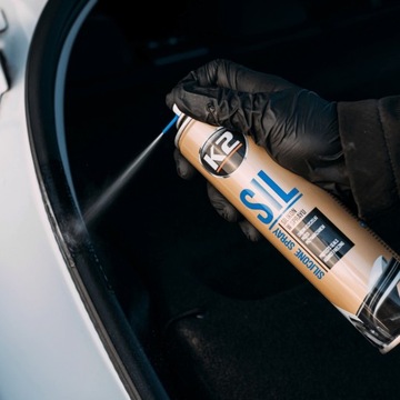 Силикон для автомобильных уплотнителей K2 Sil 300мл спрей для ухода