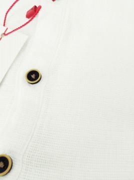 РУБАШКА МУЖСКАЯ С ВОРОТНИКОМ-СТОЙКОЙ, БЕЛАЯ, 3 ПУГОВИНЫ, XL