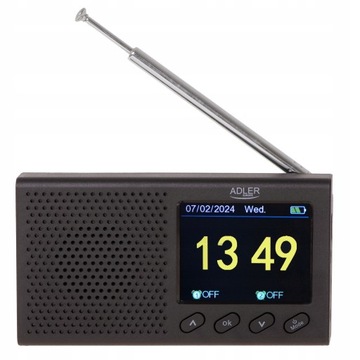 MAŁE RADIO ŁADOWANE USB KIESZONKOWE ANTENA PODŚWIETLENIE BLUETOOTH