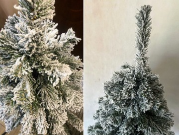 ИСКУССТВЕННАЯ РОЖДЕСТВЕНСКАЯ ЕЛЬ СО СНЕГОМ НА СТОЛБКЕ КАК ЖИВАЯ Пихта Бриллиантовая 140 см + БЕСПЛАТНО